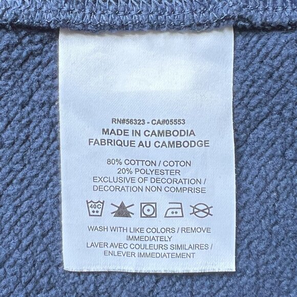 NIKE Club Fleece Sweatshirt Men's Size Small NAVY Crew Neck Athletic EUC BV2662 - Picture 8 of 8